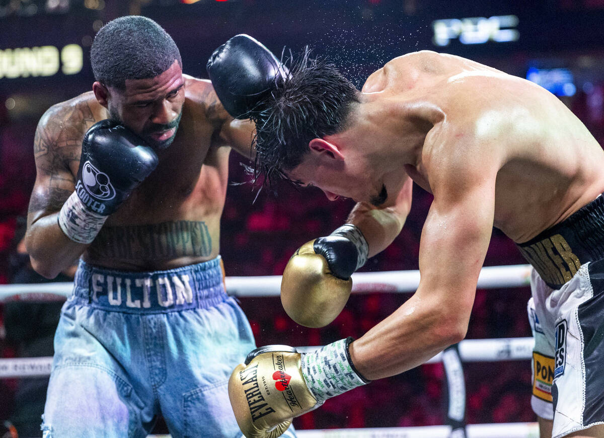 Stephen Fulton Jr. connects with a shot to the head of Brandon “The Heartbreaker” ...