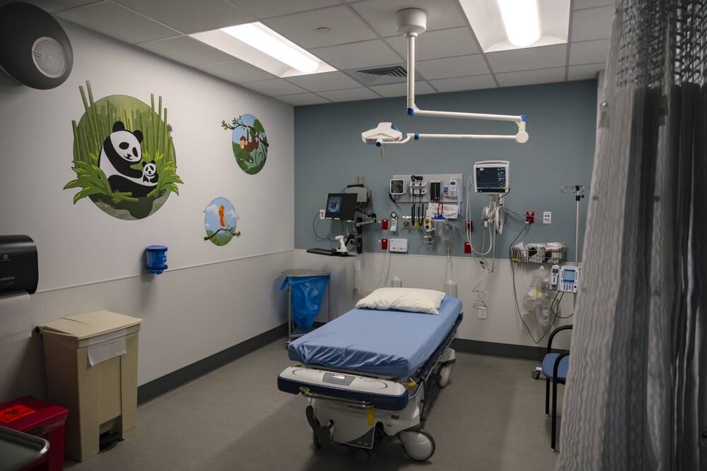 A pediatric care room at the ER at South Summerlin. (Summerlin Hospital, Valley Health System)