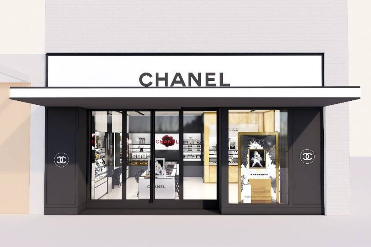 A rendering of the new Chanel Fragrance and Beauty Boutique at Downtown Summerlin. (Chanel)