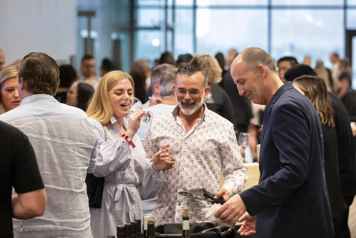 UNLVino wine tasting celebrates its 50th anniversary on May 2, 2025, in Las Vegas. (Las Vegas R ...