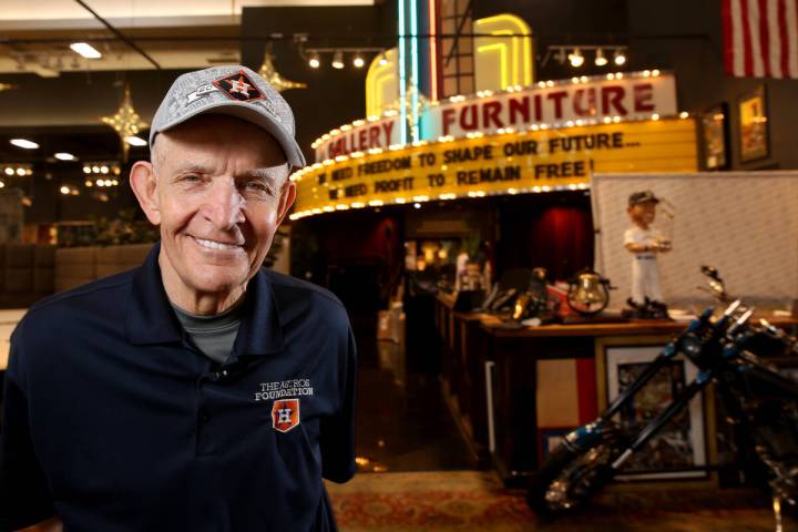 Houston furniture store owner Jim "Mattress Mack" McIngvale, 68, at his main store Tu ...