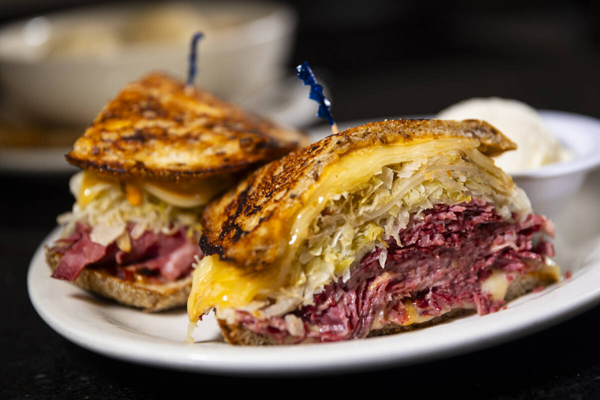 A pastrami Reuben sandwich is pictured at Weiss Deli, soon to be Fisher’s Deli, on Thurs ...