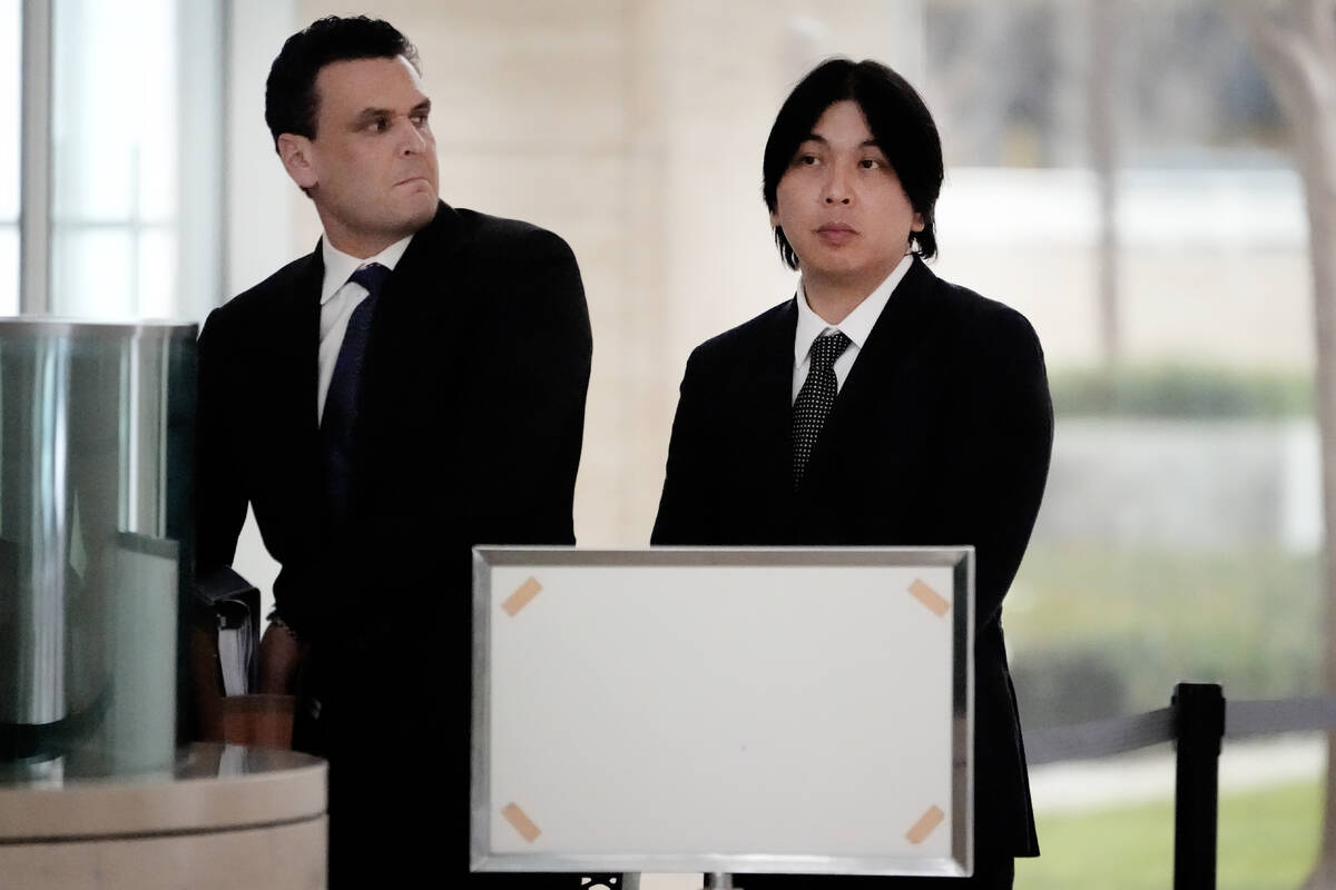 Ippei Mizuhara, right, former interpreter for Los Angeles Dodgers baseball star Shohei Ohtani ...