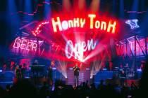 Blake Shelton performs on the opening night of his six-show residency at the Colosseum at Caesa ...