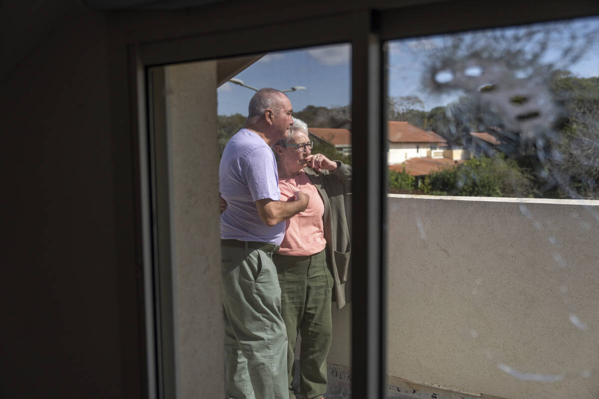 Pete and Gillian Brisley visit the home of their daughter, who was killed along with her two da ...