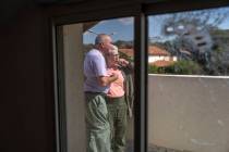 Pete and Gillian Brisley visit the home of their daughter, who was killed along with her two da ...