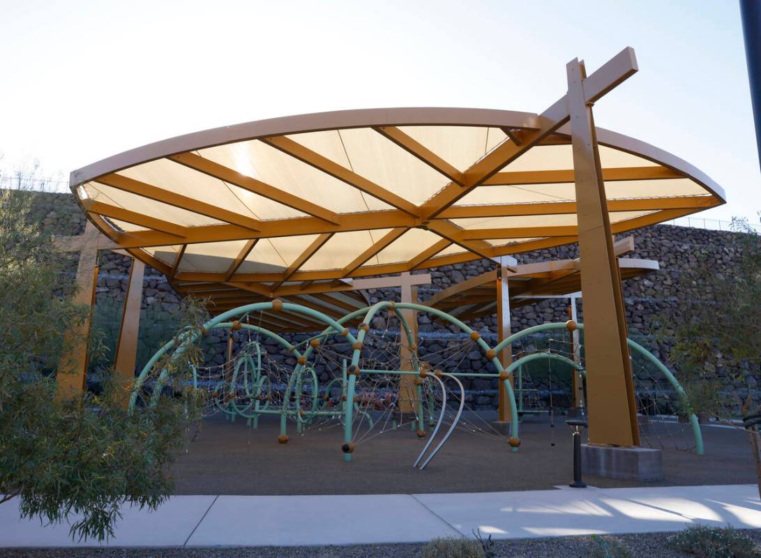 A playground is seen at Ascaya community, on Monday, Feb. 10, 2025, in Henderson. Construction ...