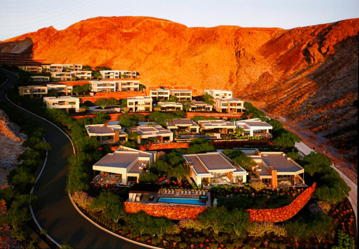 An artist rendering shows some of horizontal condos will be built as part of The Canyon project ...