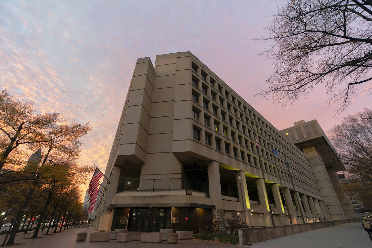 The Federal Bureau of Investigation (FBI) headquarters is seen in Washington, Dec. 7, 2024. (AP ...