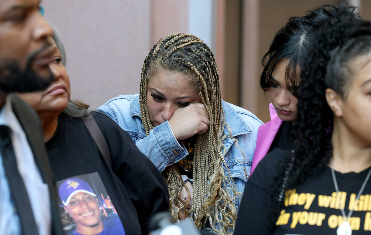 Rachael Gore, domestic partner of Brandon Durham who was shot and killed by police after r ...