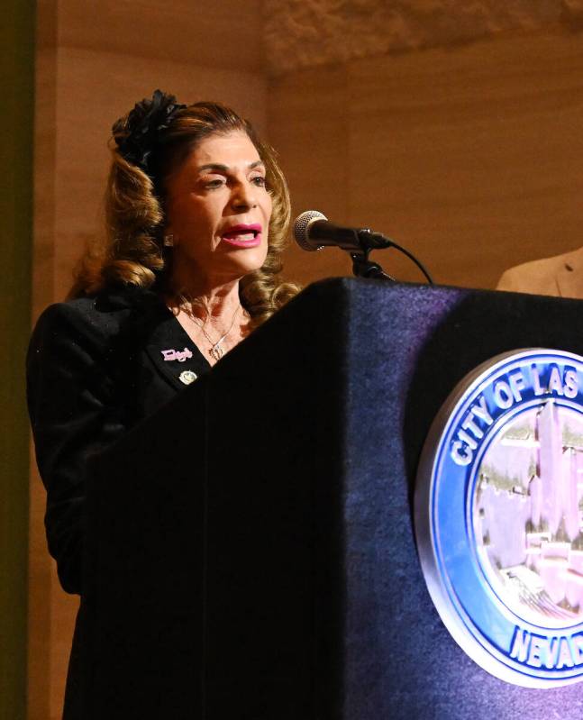 Mayor of Las Vegas Shelley Berkley speaks at The Neon Museum's "Stories from Backstage: Cirque ...