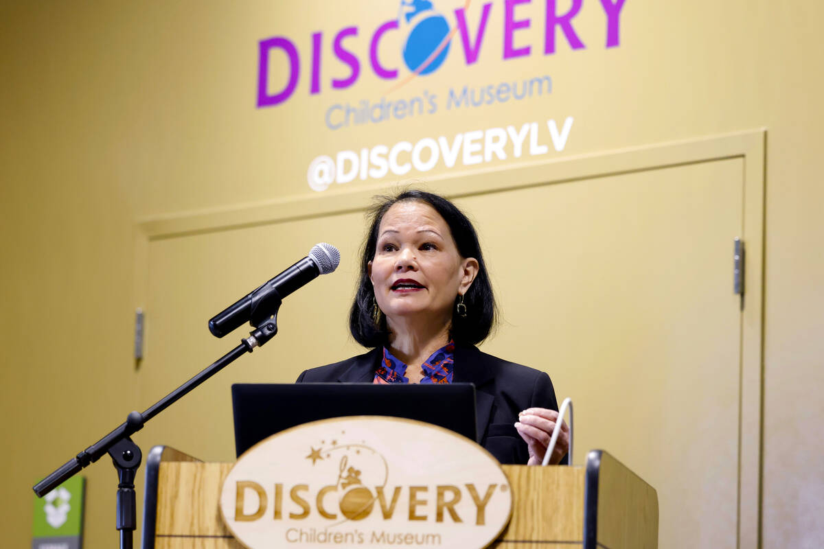 Jhone Ebert, superintendent of public instruction, is seen in November 2023 in Las Vegas. (Bizu ...