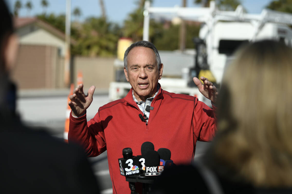 Clark County Commissioner Jim Gibson reported a gift of a guitar in his financial disclosure st ...