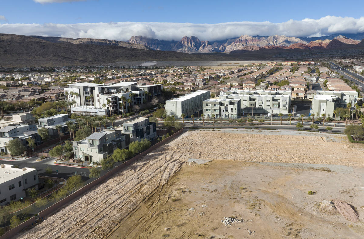 Land where homebuilder Toll Brothers plans to build a new condo complex is seen at the southeas ...