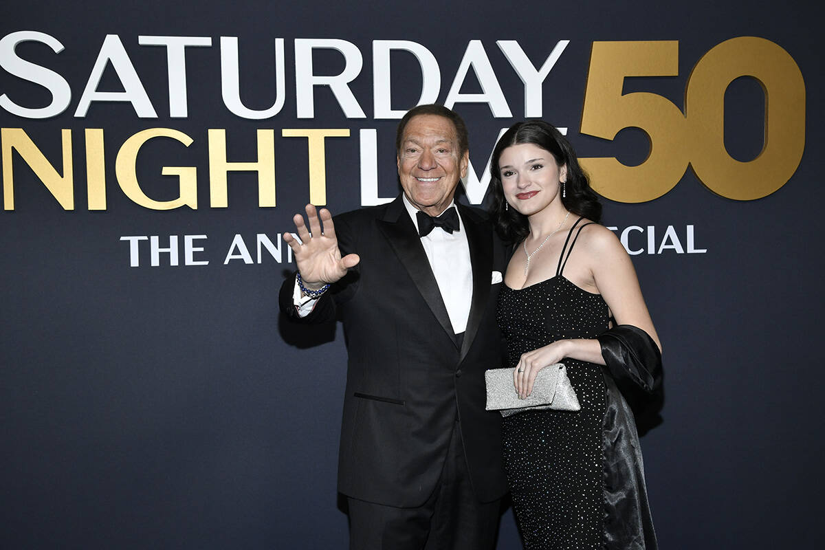 Joe Piscopo, left, and Olivia Piscopo attend "SNL50: The Anniversary Special" at Rock ...