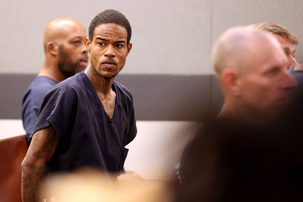 Charles Jackson appears in court for a hearing at the Regional Justice Center in downtown Las V ...