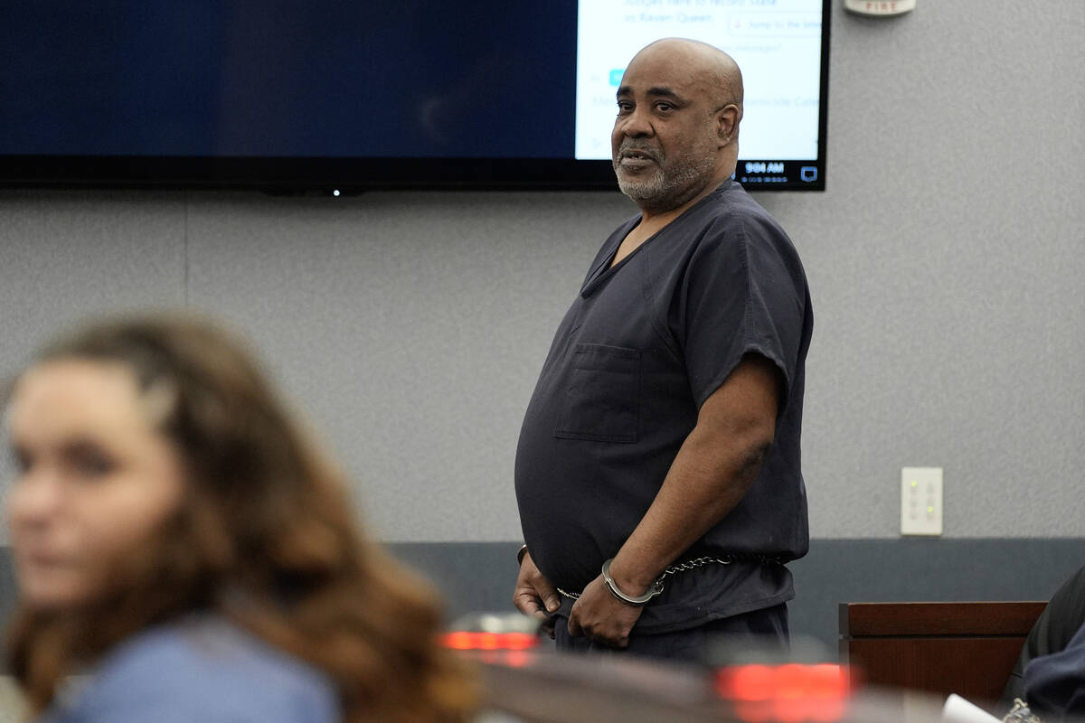Duane "Keffe D" Davis appears in District Court for his alleged involvement in the 1996 killing ...
