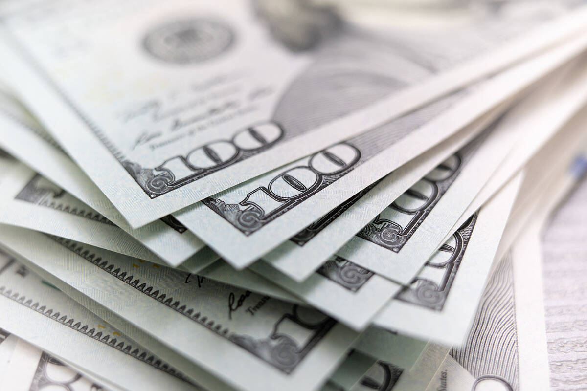 Hundred dollar bills. (Courtesy)