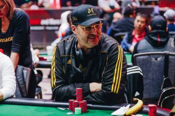 Professional poker player Phil Hellmuth participates in the $10,000 buy-in 6 Max No Limit Hold& ...