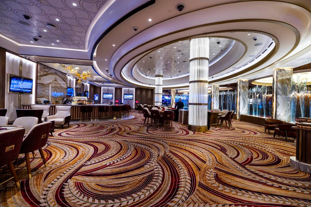The Aureus Lounge within Caesars Palace as Caesars Entertainment has spent hundreds of millions ...