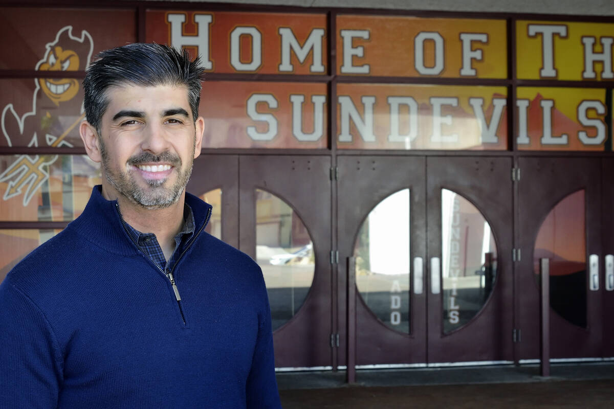 John Anzalone, former principal at Eldorado High School, is shown in front of the school at 113 ...
