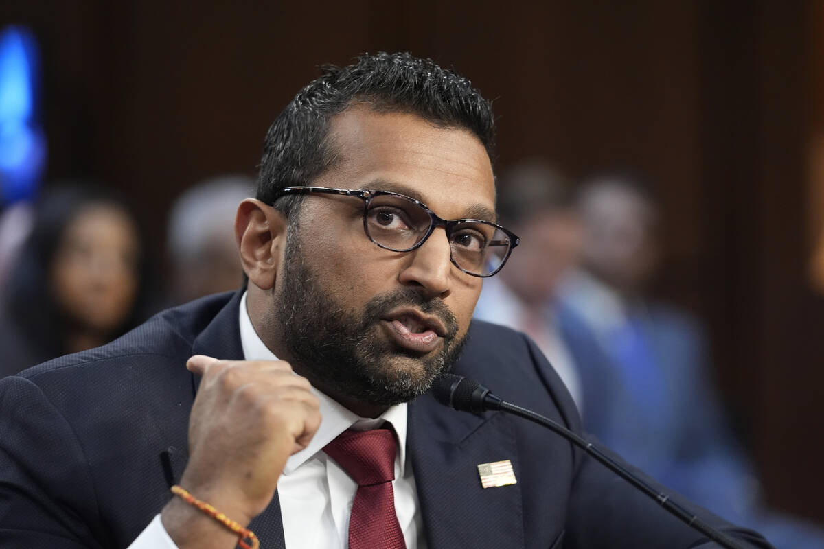 Kash Patel, President Donald Trump's choice to be director of the FBI, appears before the Senat ...