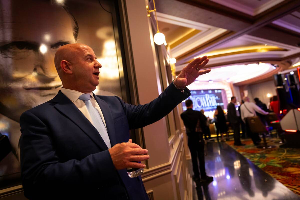 El Cortez general manager Adam Wiesberg talks about the newly expanded casino floor at the El C ...