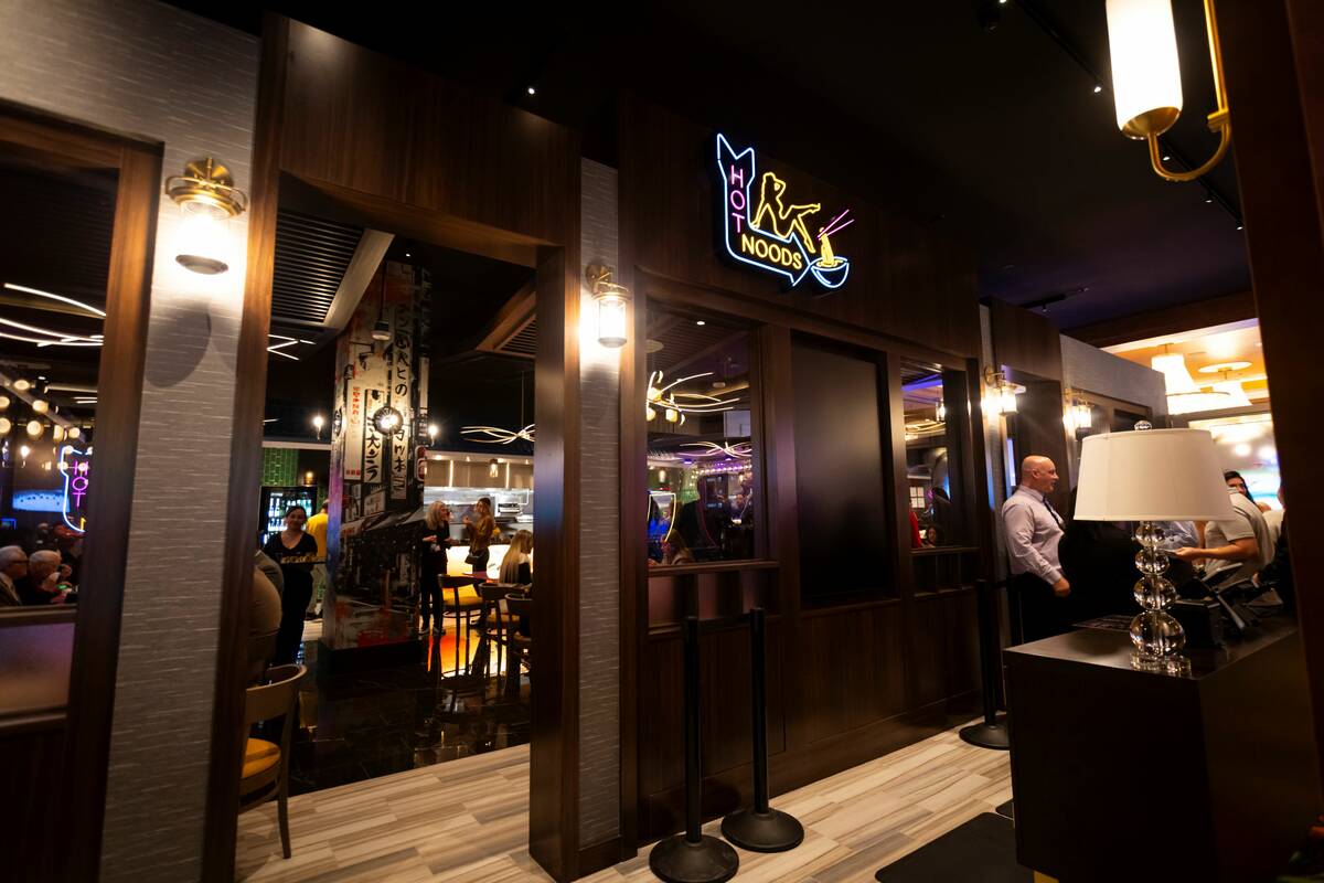 A view of the new Hot Noods restaurant during the opening celebration for the newly expanded ca ...