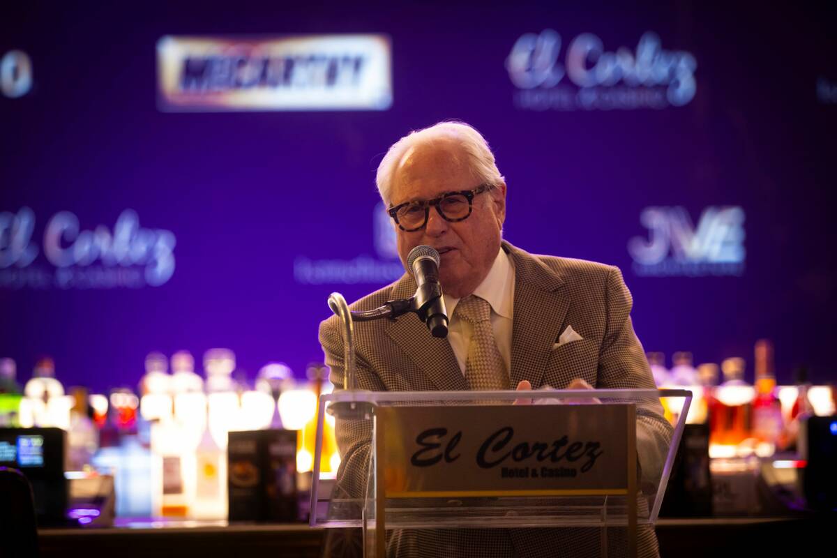 El Cortez CEO and owner Kenny Epstein walks by during the opening celebration for the newly exp ...