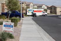 Homes are shown at the Kings Crossings neighborhood in North Las Vegas Monday, Nov. 13, 2023. ( ...