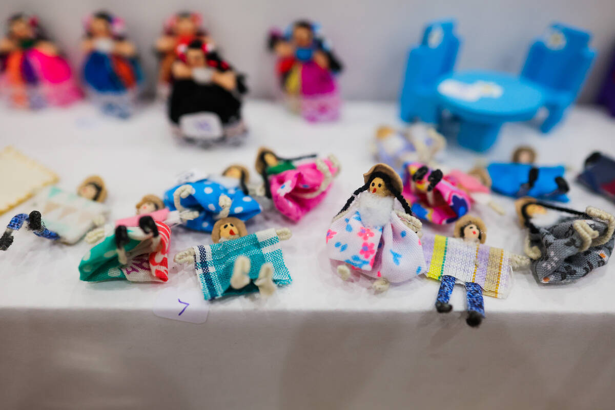 Miniature items are displayed during the fourth annual International Market of Miniature Artisa ...