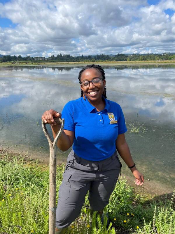 Kaesee Bourne, a U.S. Fish and Wildlife Service biologist based in Las Vegas who lost her job F ...