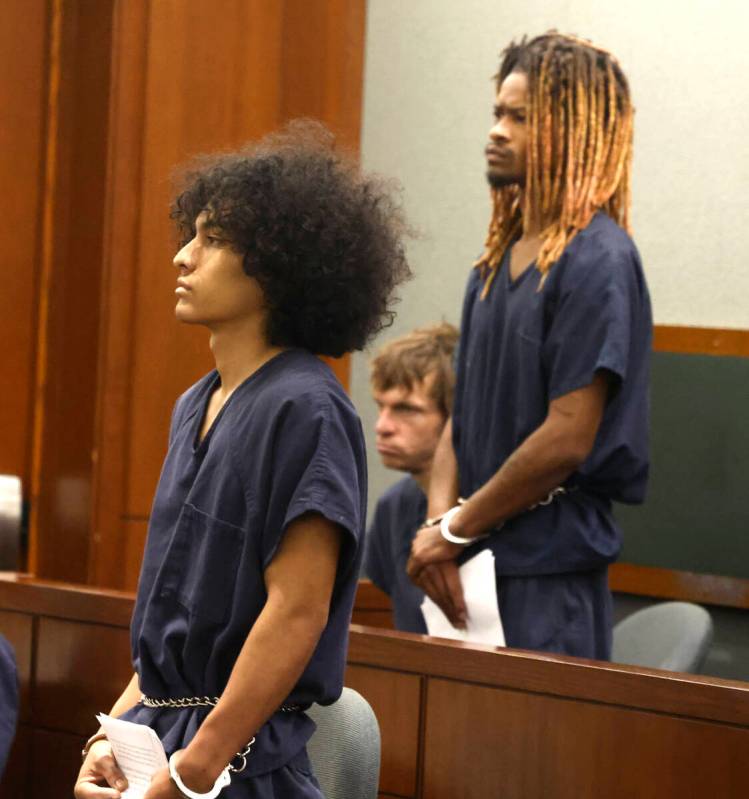 Phillip Strong, left, and Charles Wright, suspects in the death of an Atomic Liquors bartender ...