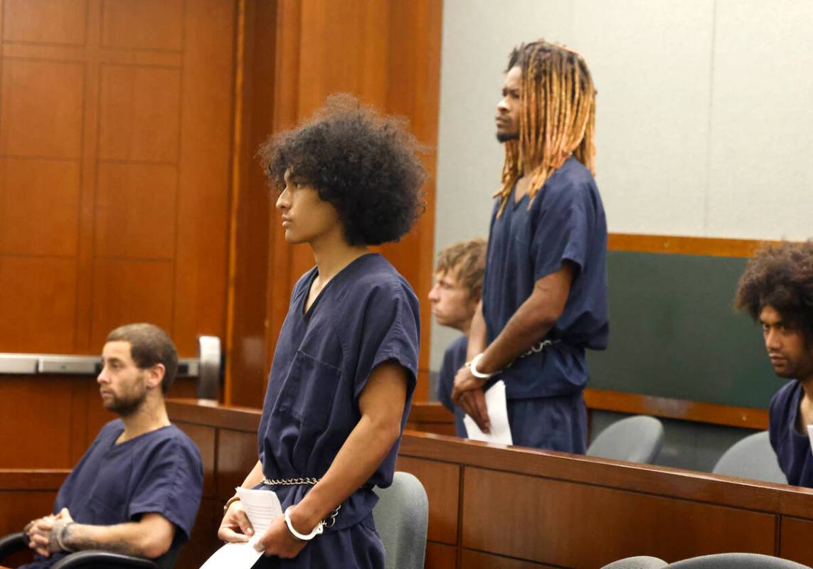 Phillip Strong, left, and Charles Wright, suspects in the death of an Atomic Liquors bartender ...