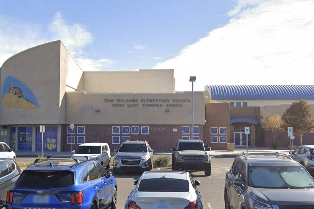 Tom Williams Elementary School at 3000 E. Tonopah Ave. in North Las Vegas is seen in a screensh ...