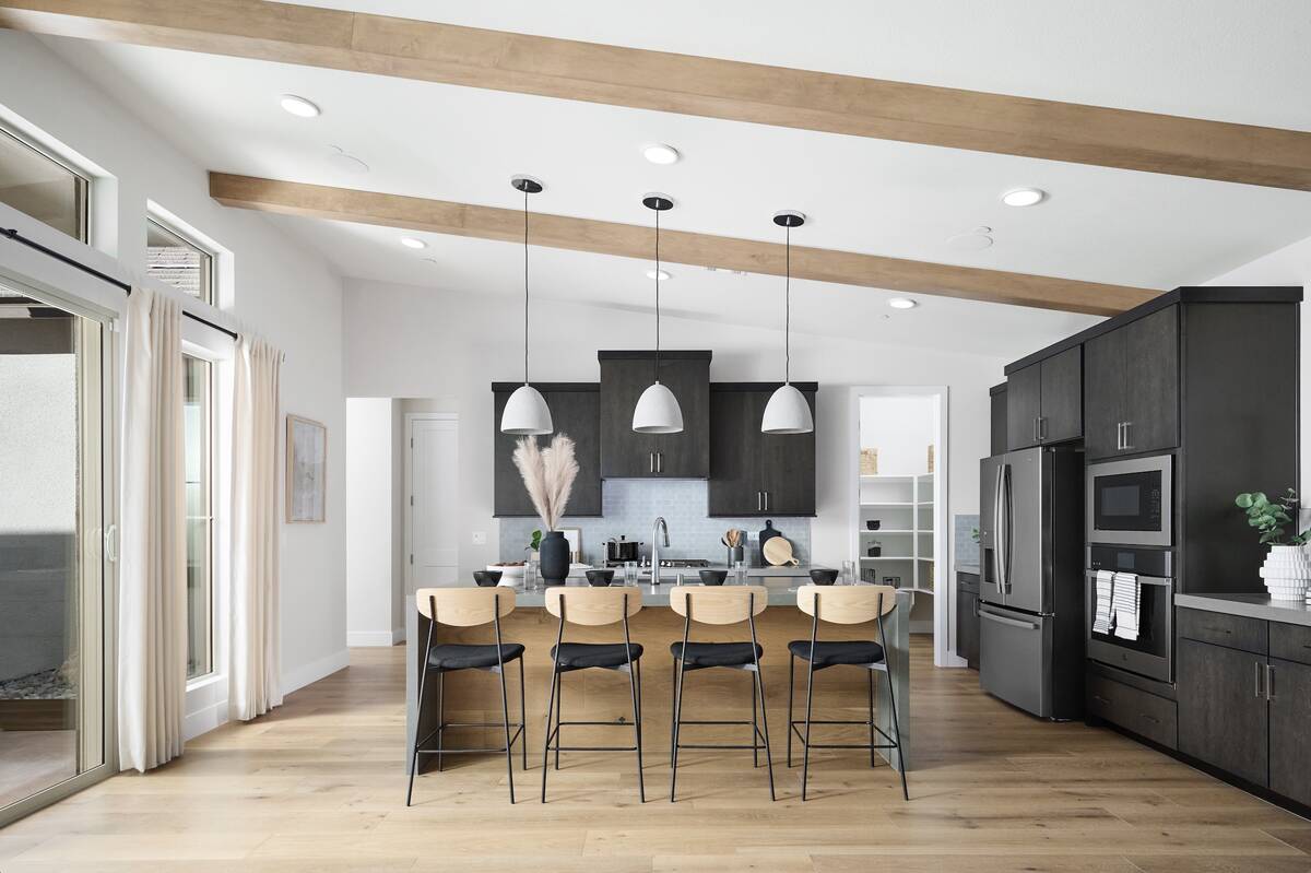 Floor Plan 2 for the Edgewood community in Summerlin. Plan 2 2,390 square feet with three bedro ...