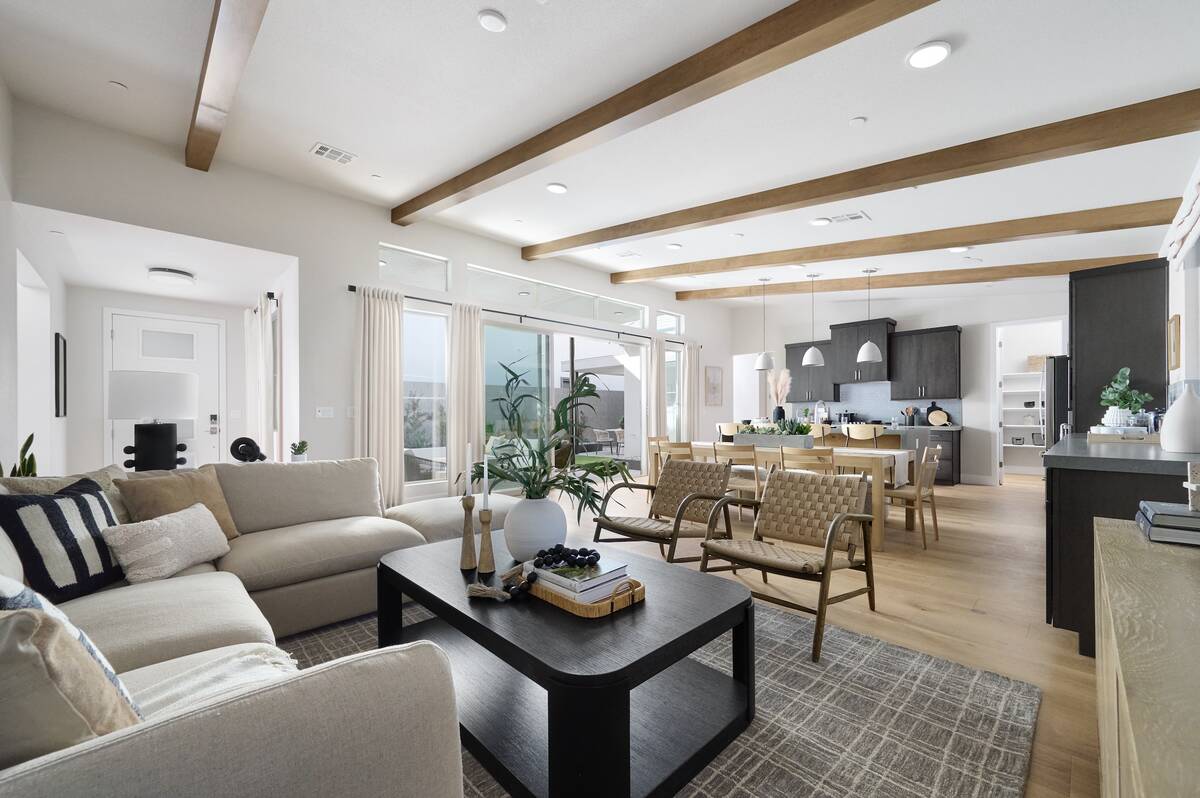 Floor Plan 2 for the Edgewood community in Summerlin. Plan 2 2,390 square feet with three bedro ...