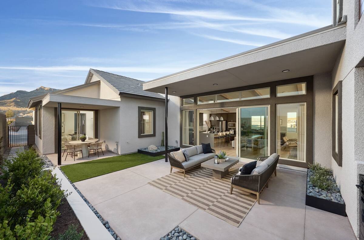 Floor Plan 2 for the Edgewood community in Summerlin. Plan 2 2,390 square feet with three bedro ...