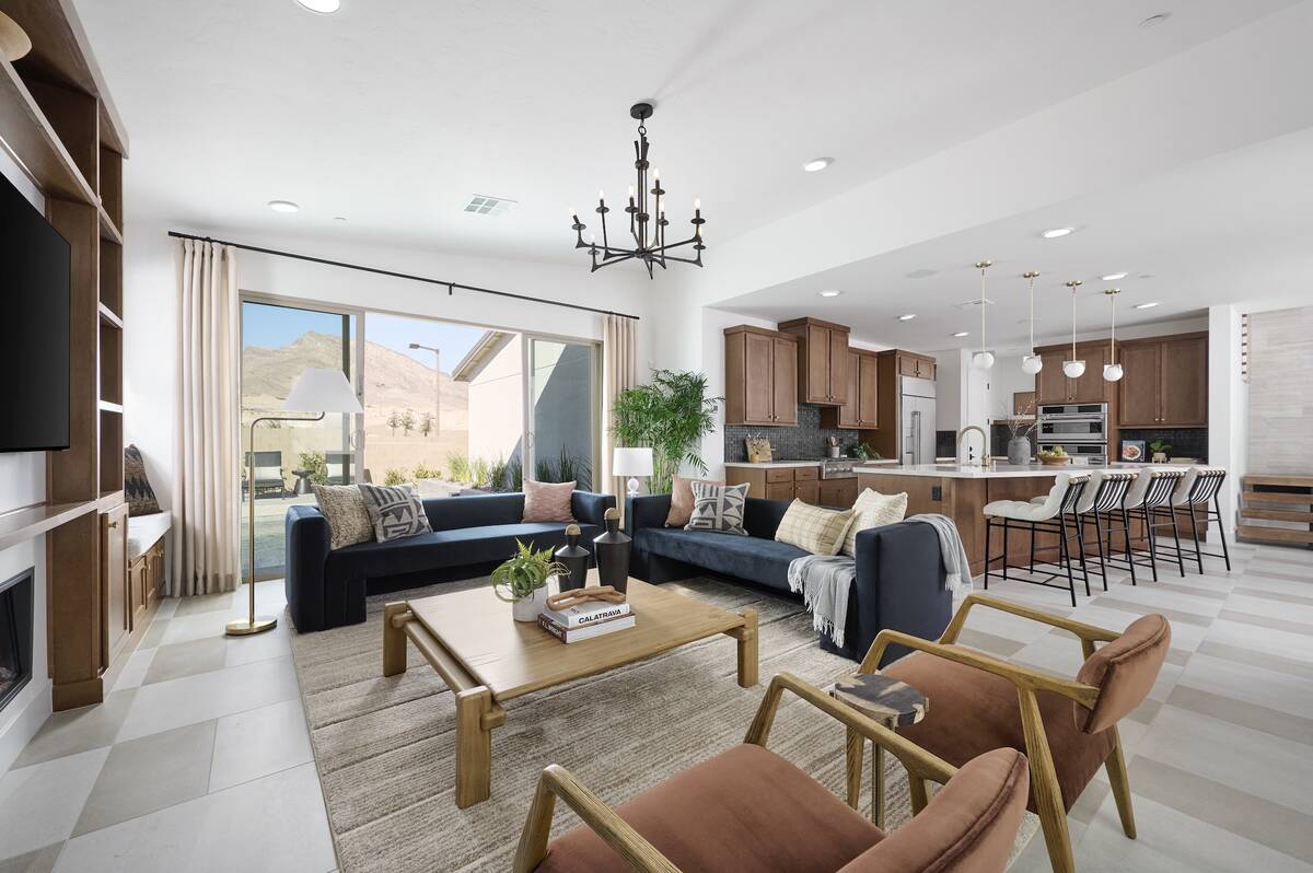 Floor Plan 4 for the Edgewood community in Summerlin. Plan 4 is 2,644 square feet with three to ...