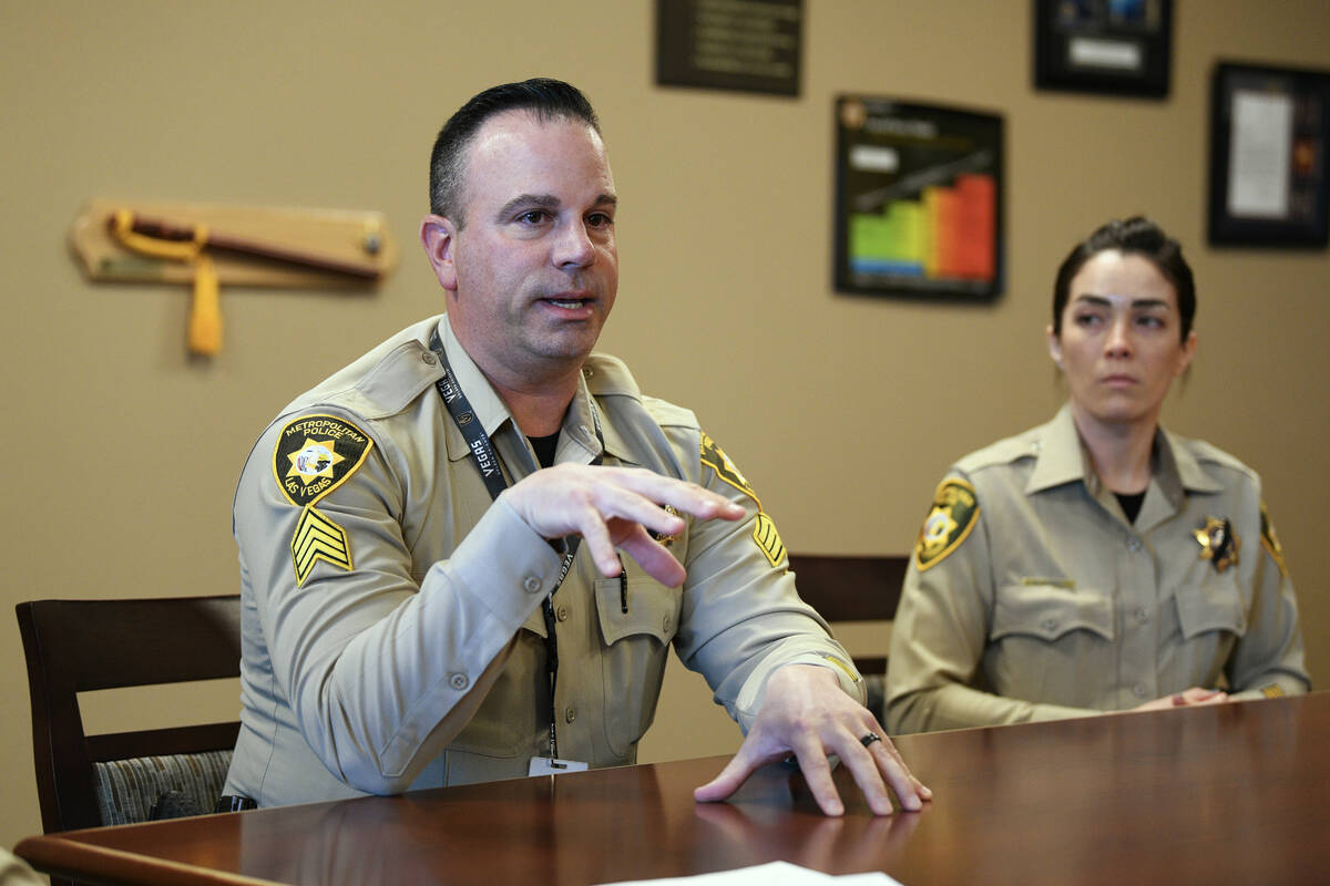 Metropolitan Police Department missing persons Sgt. William Gethoefer speaks during an intervie ...