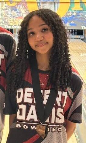 Desert Oasis' Desirae Hunt is a member of the Nevada Preps All-Southern Nevada girls bowling team.