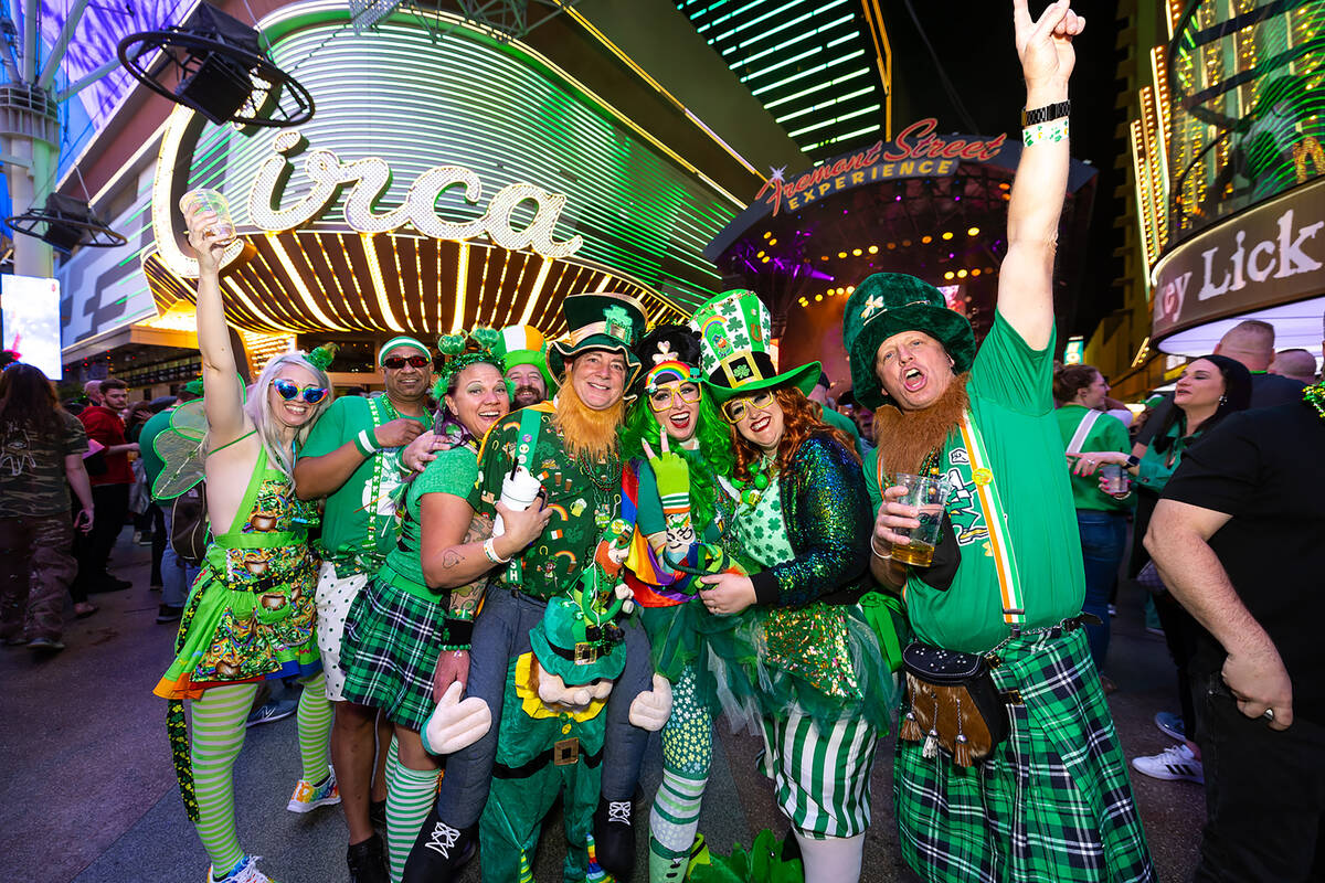 The St. Paddy’s Day Bash at the Fremont Street Experience will run from Saturday through ...