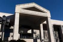 The Supreme Court of Nevada on Wednesday, Feb. 8, 2023, in Carson City. (Ellen Schmidt/Las Vega ...