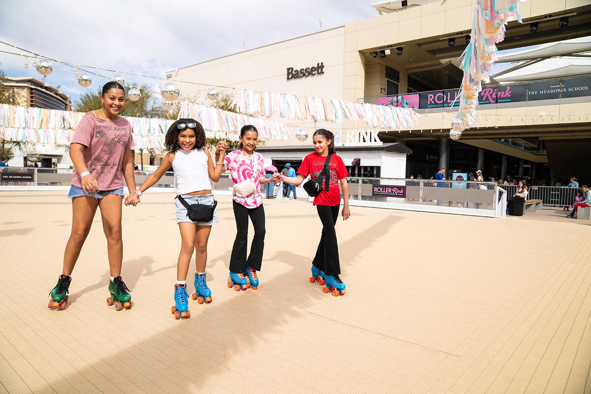 Roller Rink at Downtown Summerlin, the community’s first outdoor roller-skating rink, opened ...