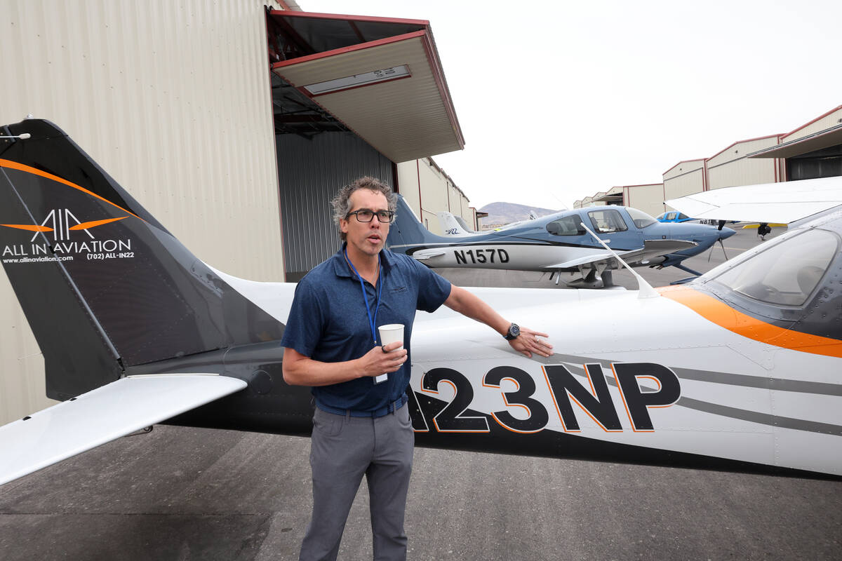 Founder and President of All In Aviation Paul Sallach gives a tour of his Henderson facility We ...