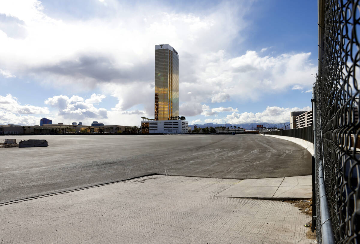 A vacant land at the southwest corner of Las Vegas Boulevard and Genting Boulevard is seen, on ...