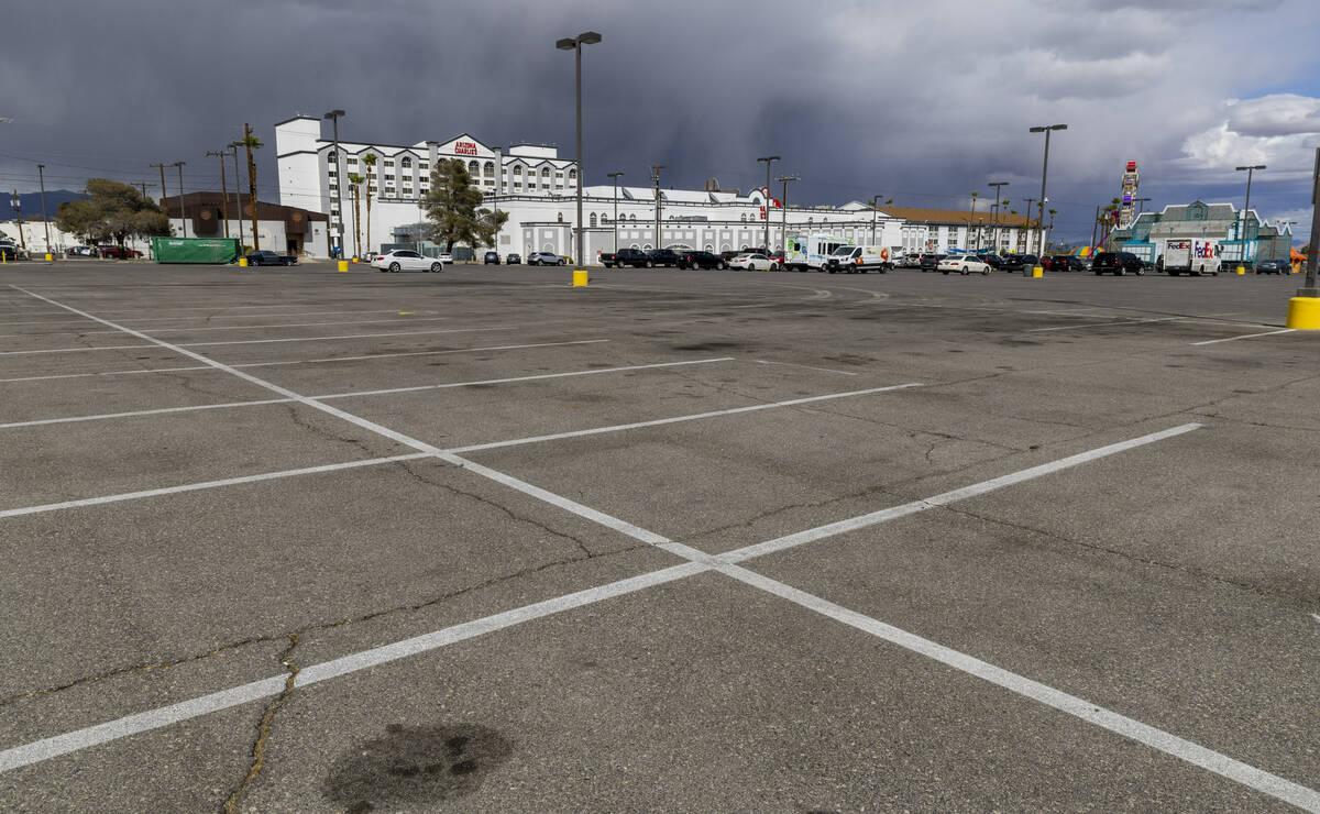 Arizona Charlie's will add an apartment complex to this southwest parking lot along South Decat ...