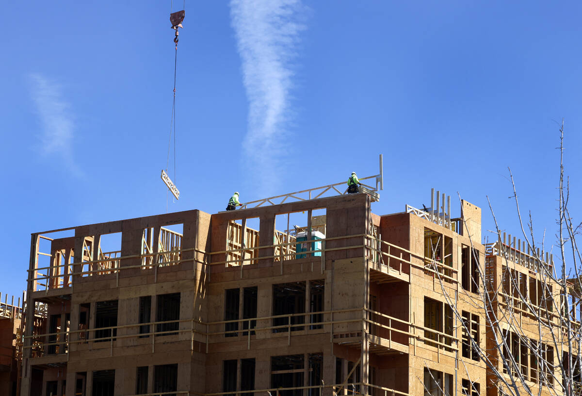 Construction is underway on 337-unit apartment complex at 260 E. California Ave., in the Las Ve ...