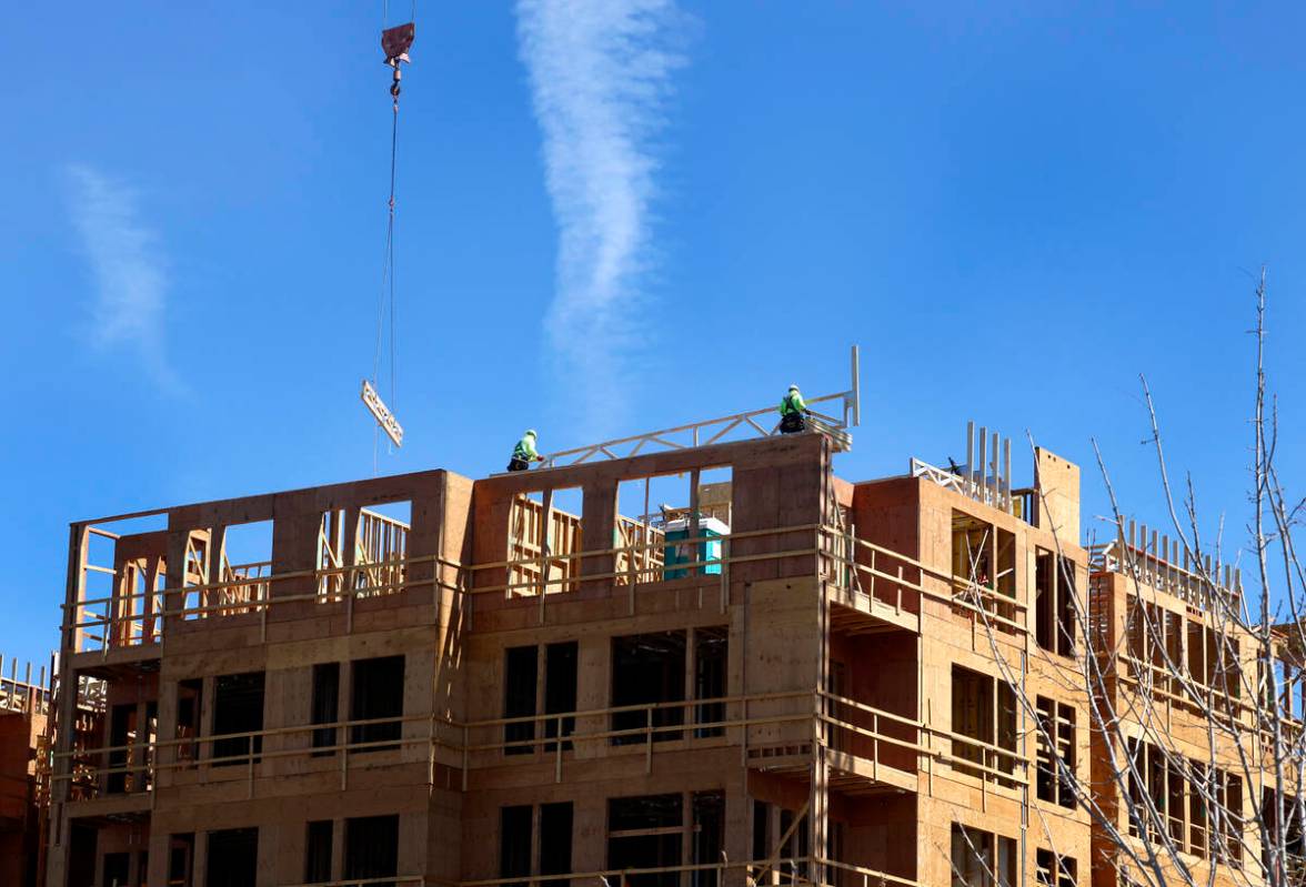 Construction is underway on 337-unit apartment complex at 260 E. California Ave., in the Las Ve ...