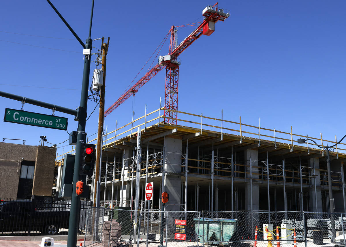 Construction is underway on 311-unit apartment complex at 123 W. Imperial Ave. in Las Vegas' Ar ...